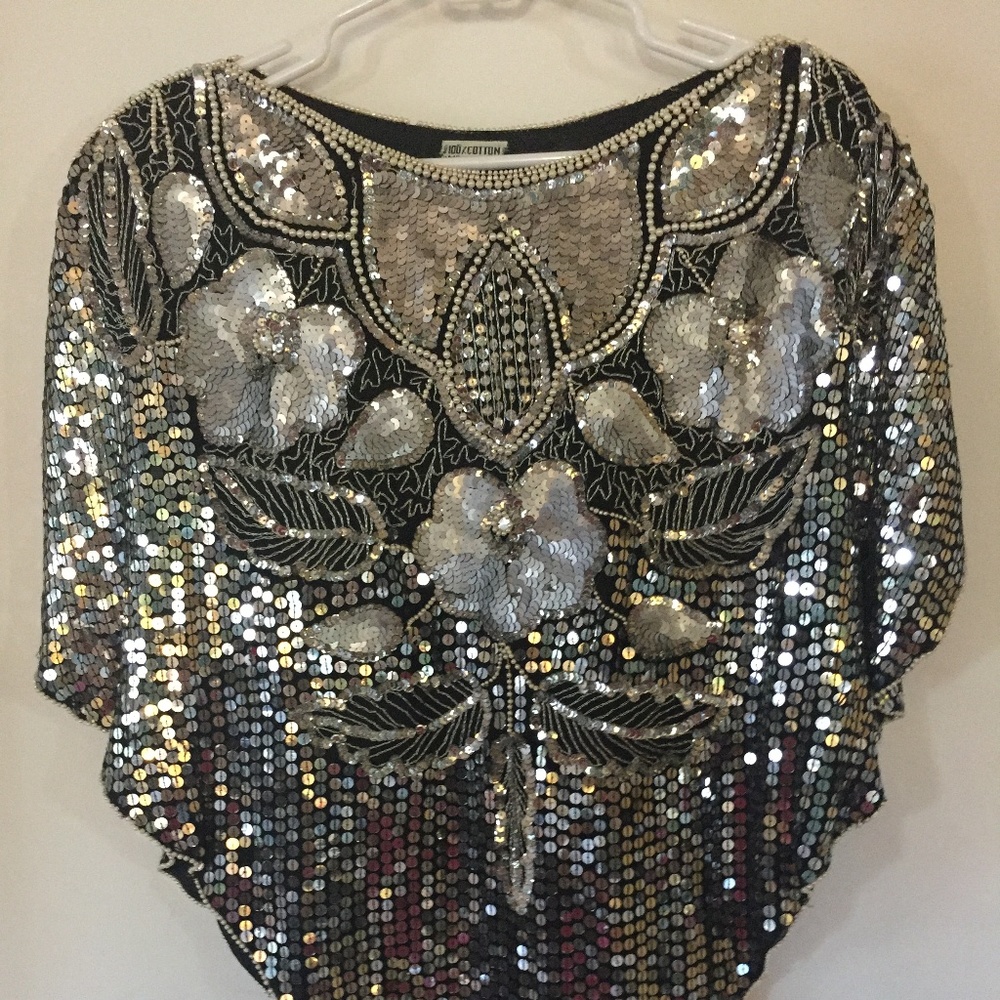 Evening Top with Sequence